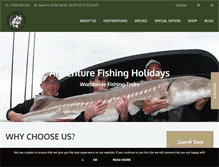 Tablet Screenshot of adventurefishingholidays.com